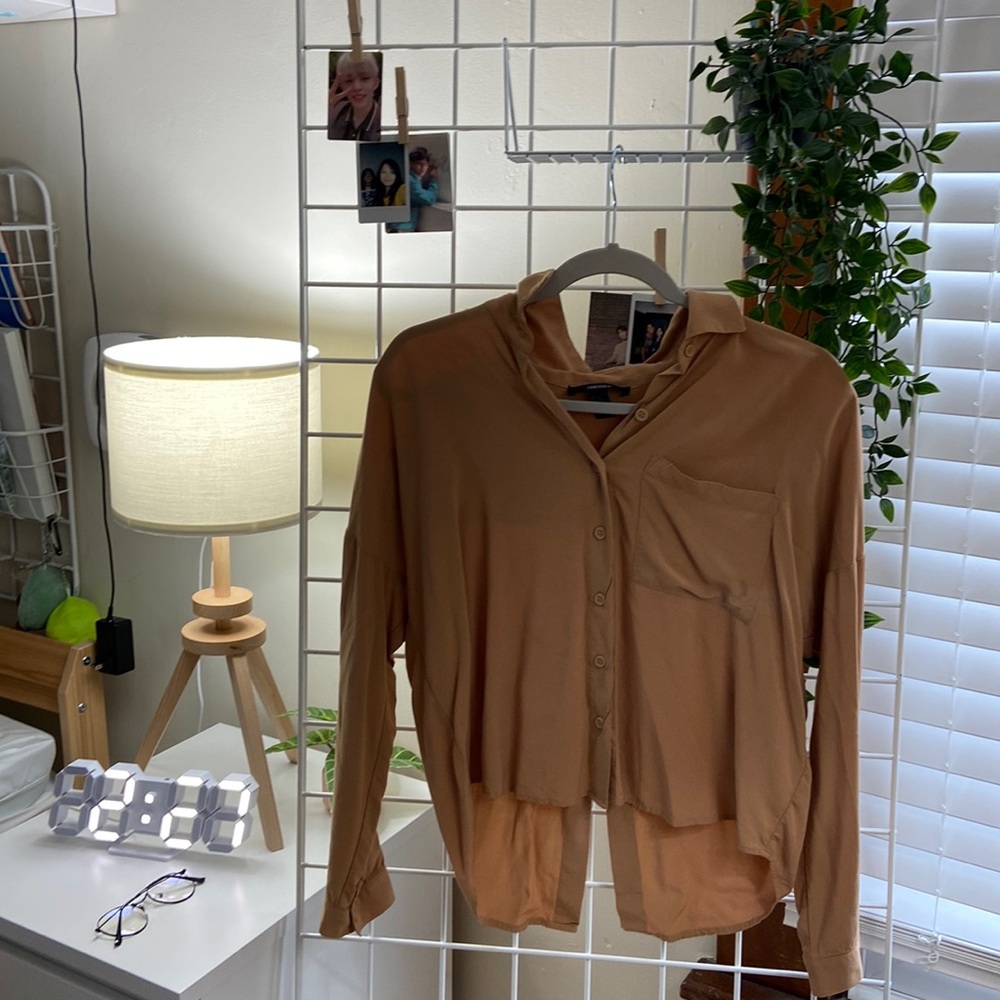 Cream Button Up